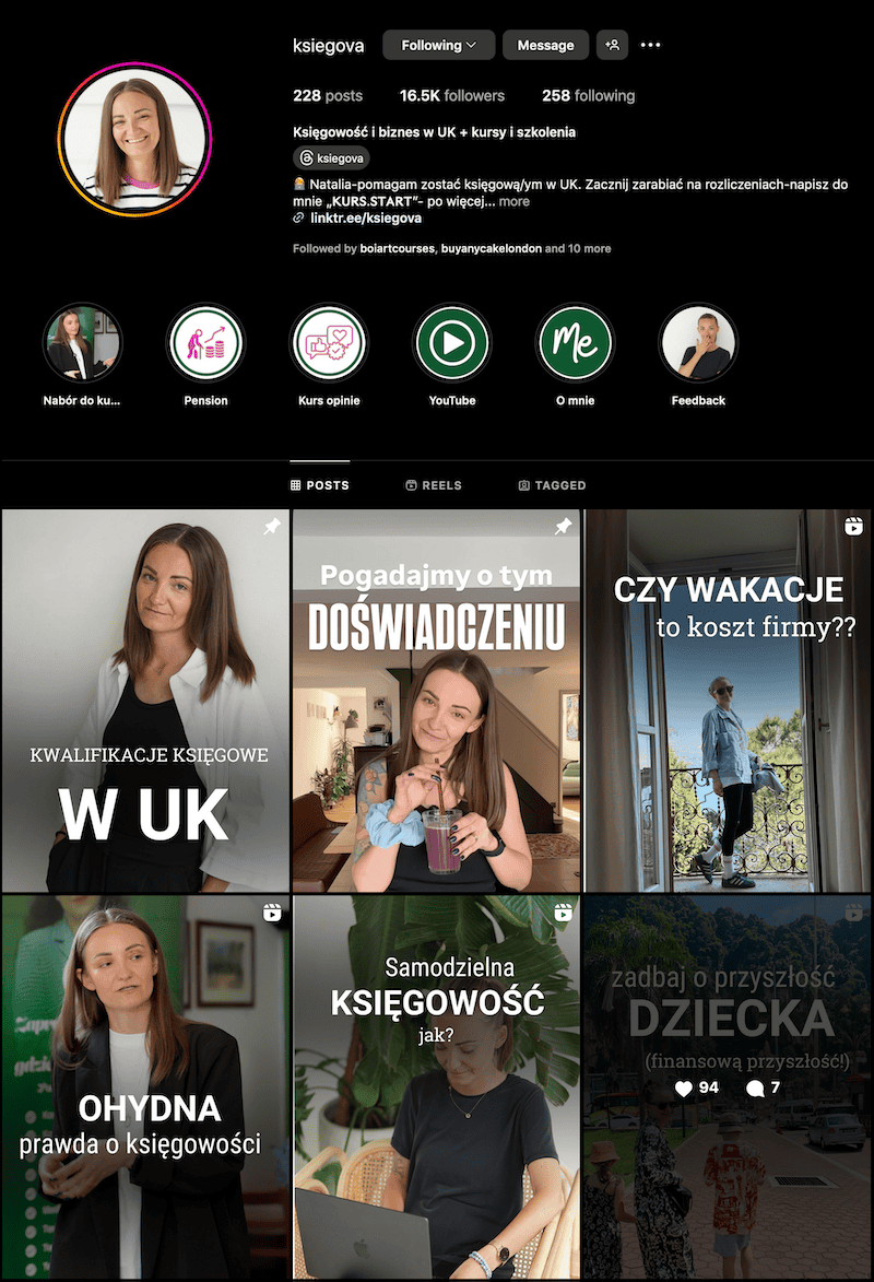 Natalia Smaglo Instagram